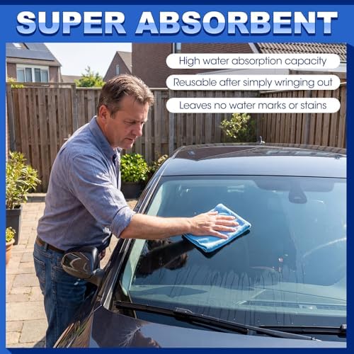 HunnmingRe 24 Pcs Microfiber Applicator Pad Kit Include Non Scratch Car Wash - Image 4