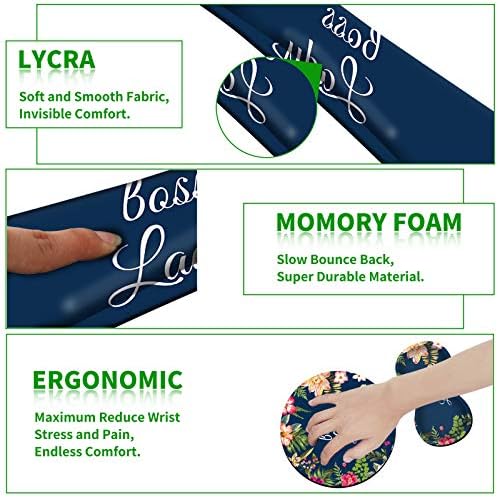 Ergonomic Keyboard Wrist Rests Gel Memory Foam Mouse Pad - Image 3