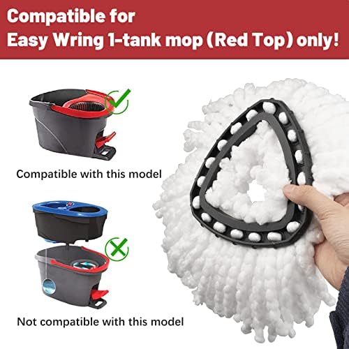 4 Pack Mop Replacement Heads Compatible - Image 2