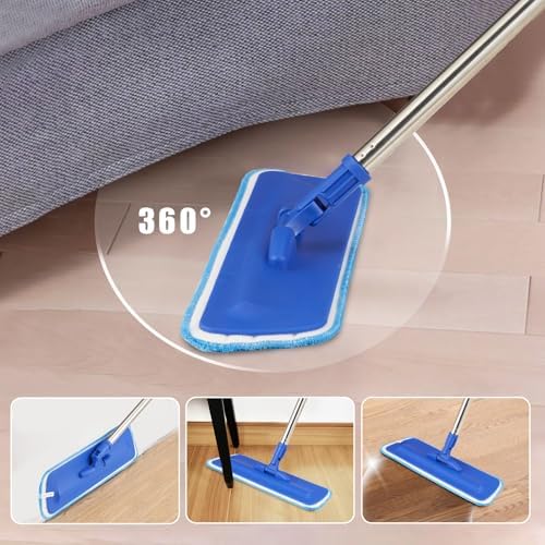 17.5" Professional Microfiber Floor Cleaning Mop, Flat Mop - Image 5