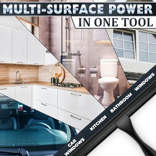 Black Squeegee for Shower Glass, Stainless Steel - Image 6