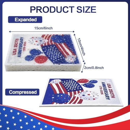 Scratch Scrub Sponge, 4th of July 6 - Image 2