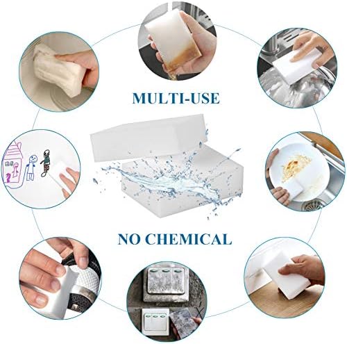 Magic Cleaning Sponges Eraser, 100 Pack Premium Melamine Sponge Foam Cleaning - Image 2