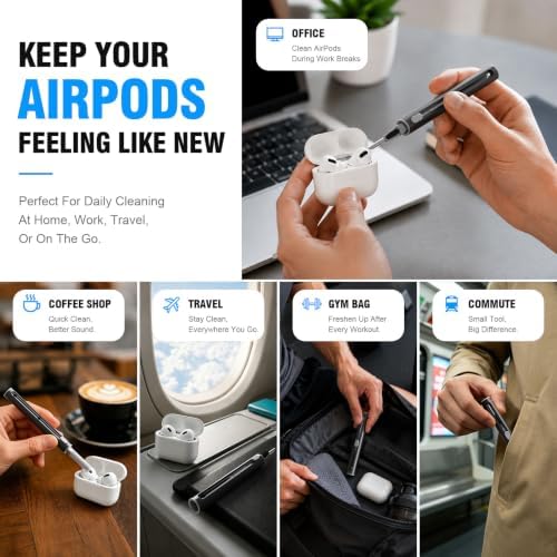 Hyashee Cleaner Kit for Airpods Pro 1 2 3 Multi-Function Cleaning Pen - Image 4