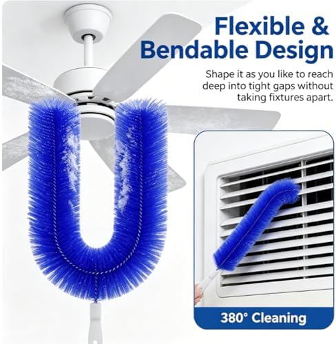 Cartorya Cleaning Brush, Fan Cleaning Brush, Dust Removal Brush, Bendable - Image 4