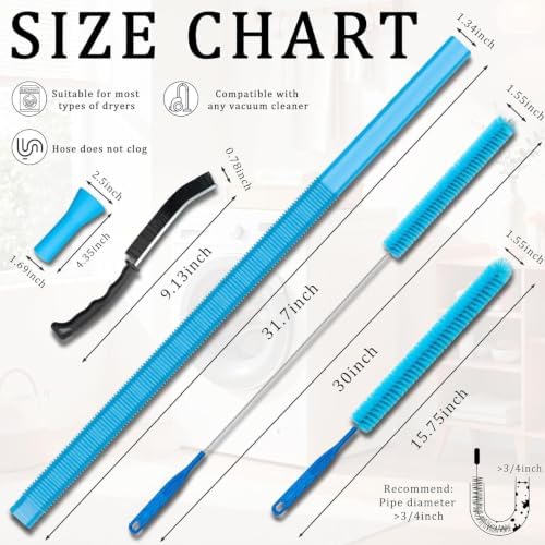 4 Pieces Dryer Vent Cleaner Kit - Image 2