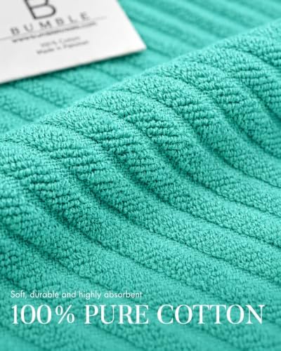 Bumble Kitchen Towels, 100% Cotton, Dish Towels Aqua - Image 3