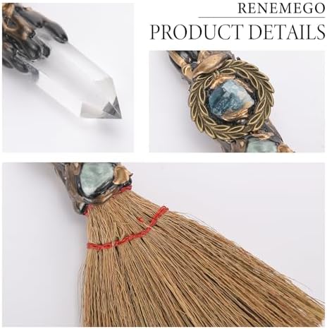 RENEMEGO Witch Crystal Altar Broom - Image 5