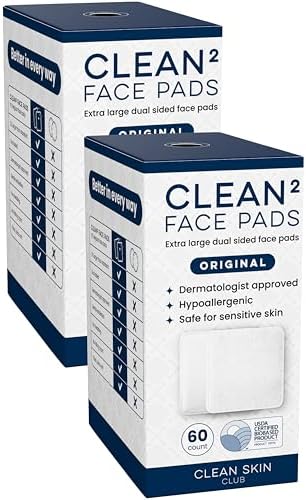 Clean Skin Club Clean² Pads 2.0 Guaranteed Not to Shed & Tear, Unique Triple by CLEANSKINCLUB