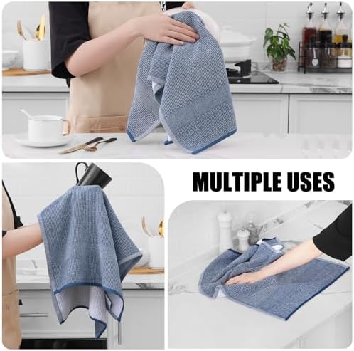 Homaxy 380 GSM Cotton Premium Kitchen Towels 12 Pack - Image 4