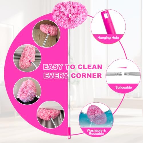 Ceiling Fan Cleaner Duster Reusable Microfiber Ceiling Fan Blade Cleaner - Image 3