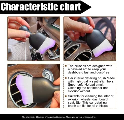 Car Cleaning Brush Soft Bristle Car Interior Dust Brush, suitable - Image 4