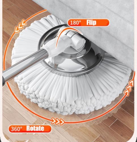 Spin Mop And Bucket Set Dual Mop Heads - Image 4