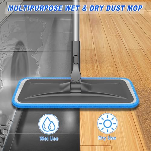BPAWA Microfiber Mops for Floor Cleaning: Flat Mop for Hardwood Tile Wood - Image 6