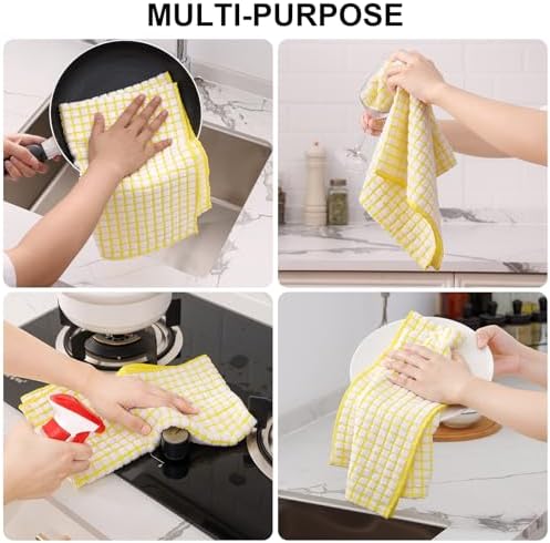 Kitinjoy Cotton 8 Pack Terry Kitchen Towels - Image 4
