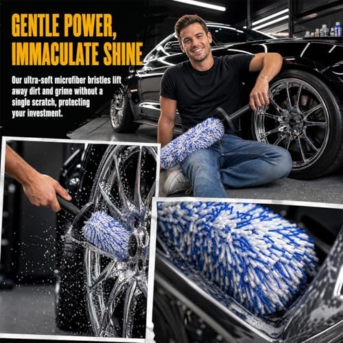 Microfiber Wheel Barrel Cleaning Brush - Image 5