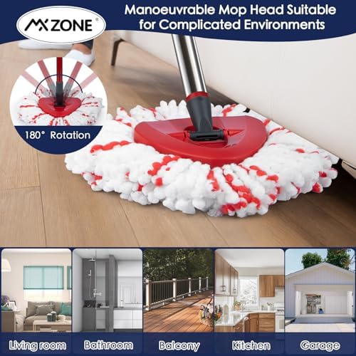 Spin Mop Head, Handle & Base Replacement Set - Image 4