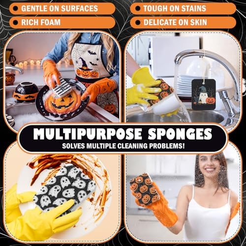 Hahafelt 36 Pack Halloween Compressed Cellulose Sponges Bulk Pop up Sponges - Image 4