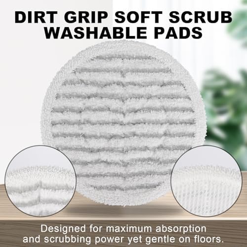 Pads for Steam Scrub Mop: 12 Pack Spin Mop Refills Compatible - Image 2