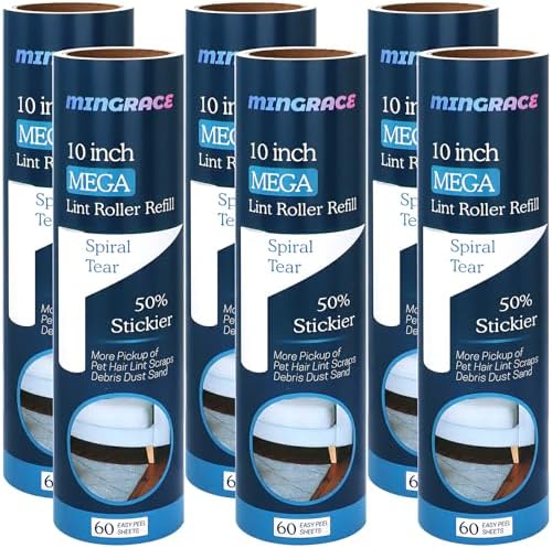 10 inch Mega Lint Roller Refills by MINGRACE
