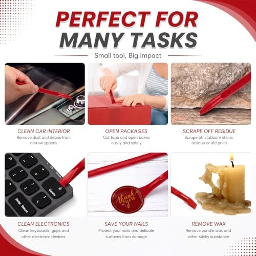 Honoson 9 Pcs Cleaning Scraper Tool Detailing Picks Non Scratch - Image 7