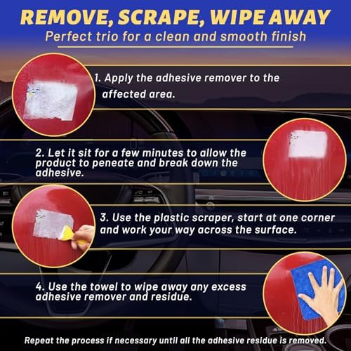 SHIELDOM Adhesive Remover, Quickly Dissolve & Soften Adhesives, Decals & Tape - Image 5