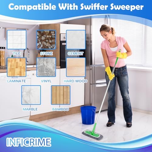 6 Pack Reusable Microfiber Mop Pads - Image 5
