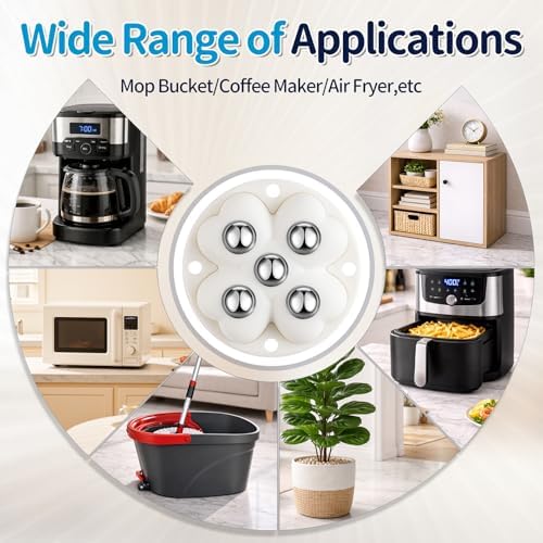 4pcs Caster Wheels, 360° Rollers Compatible - Image 6