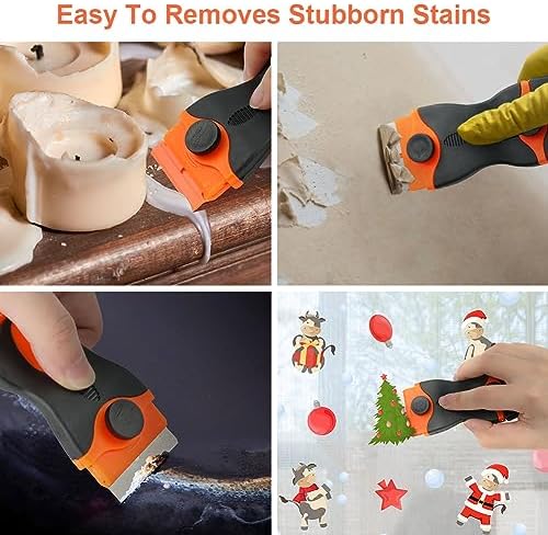 Ainiv 2 Pack Razor Blade Scraper, 2-in-1 Multi-funtional Scraper Tool - Image 4