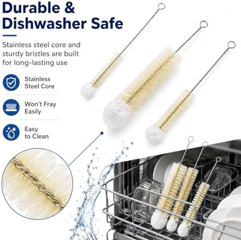 Multi-Use Bendable Bottle Brush Set - Image 5