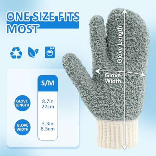 MIG4U Microfiber Dusting Gloves House Reusable Cleaning Glove - Image 6