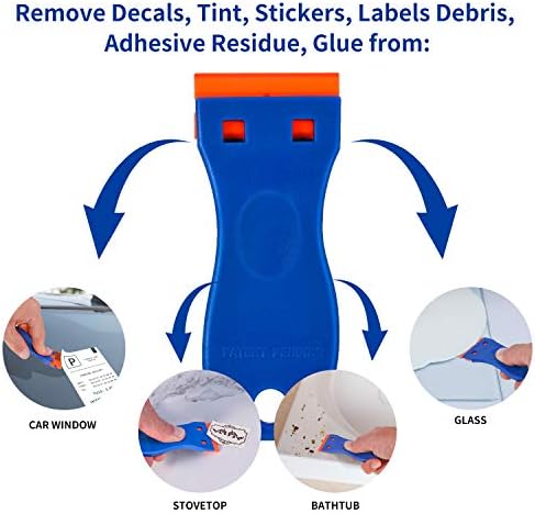 Plastic Razor Blade Scraper, 2 Pack Razor Scraper - Image 6