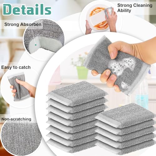 Thyle 8 Pack Kitchen Sponges for Dish, Non Scratch Scrubber - Image 3