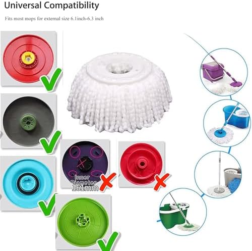 YWSHF Spin Mop Head Replacement Compatible - Image 4