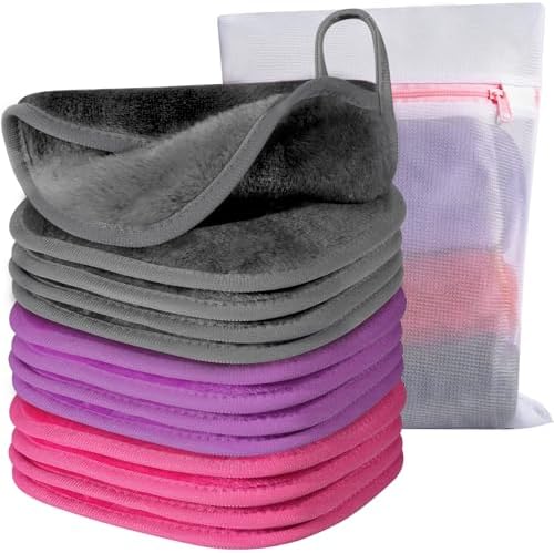 Makeup Remover Cloth, Makeup Remover Pads Microfiber Face Washcloth by Natwag