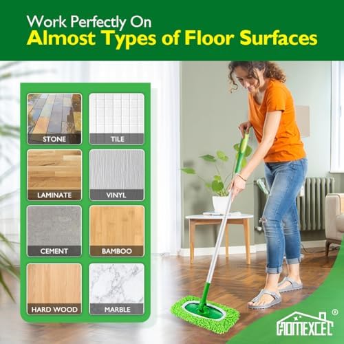 HOMEXCEL Reusable Microfiber Mop Pads Compatible - Image 6