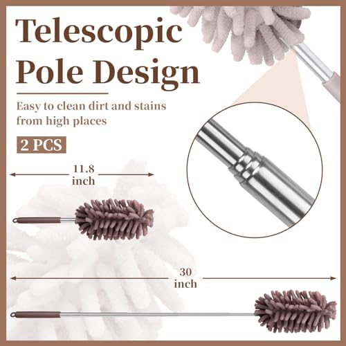 2 PCS Car Interior Duster with Extension Pole, Dusters - Image 2