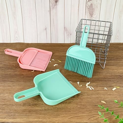 ZUFECY Mini Broom and Dustpan Set, Small Handheld Brush - Image 3