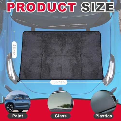 Professional Large Microfiber Car Drying Towels 2 Pack - Image 2