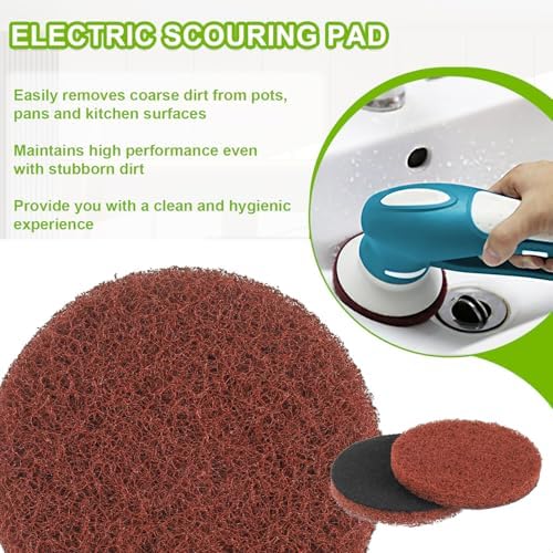 16pcs Heavy Duty Pads Electric Cleaning Brush Pad Set fit - Image 5