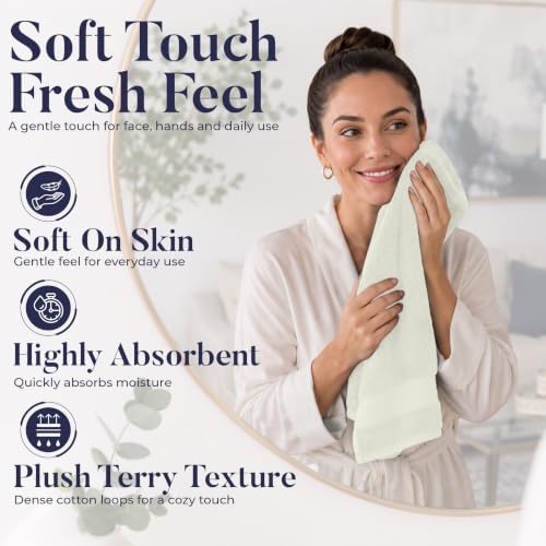 DAN RIVER 6-Pack Premium Hand Towels - Image 3