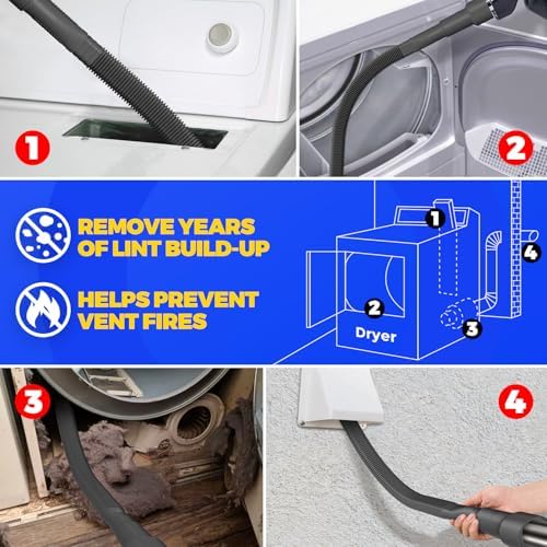 Holikme Dryer Vent Cleaner Kit 2Pack - Image 5