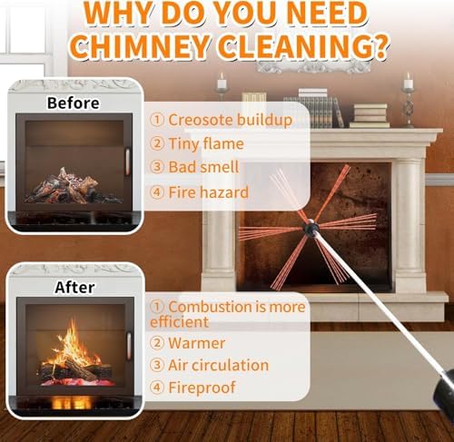 Sealegend 30FT Chimney Sweep Kit Rotary Flexible Cleaning Brush - Image 5
