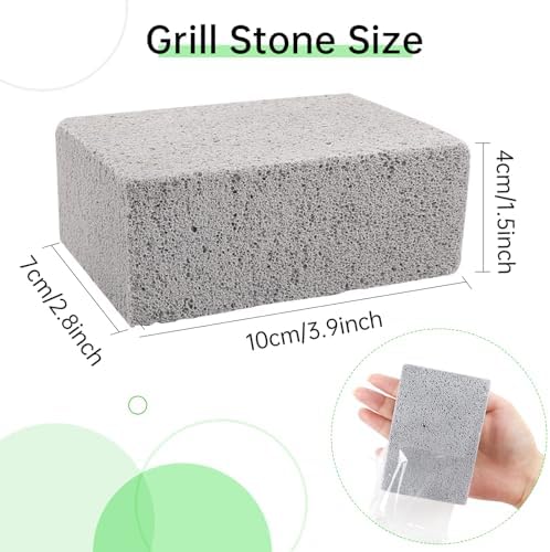 8 Pack Grill Brick Griddle Stone Pumice Cleaning Block - Image 2