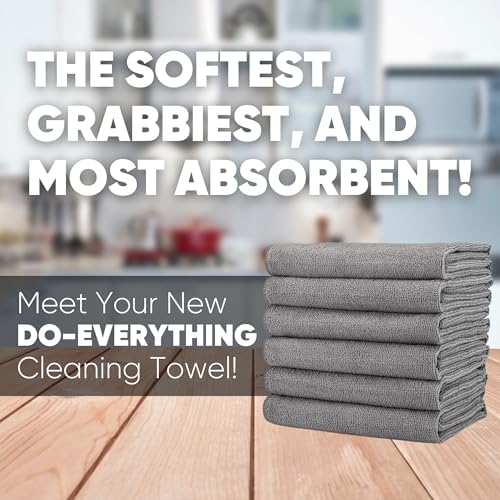 Microfiber Wholesale 16" x 24" Pro Multi Surface Microfiber Towels | 6 Pack - Image 2