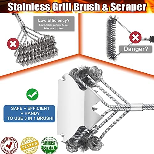 Best Grill Brush, 3-in-1 Grill Brushes - Image 3