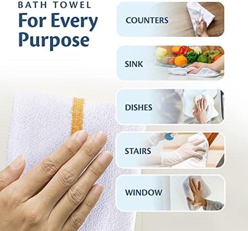 Cleaning Towels, 100% Cotton Bar Mops, 120 Pack - Image 7