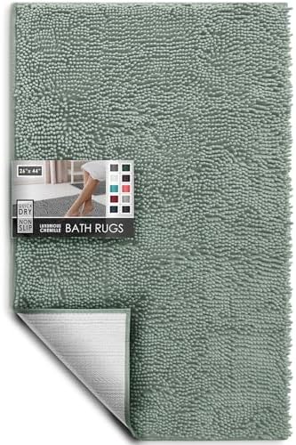 Hearth & Harbor Bathroom Rugs, Chenille Bath Mat by HearthHarbor