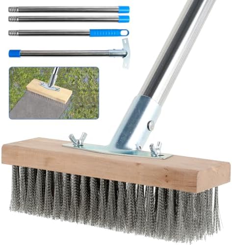 Stainless Steel Deck Scrub Brush by Abizarch