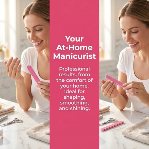 Professional Nail File and Buffer Set, Buffing Blocks, Nail Brush, Nail Shaper - Image 2
